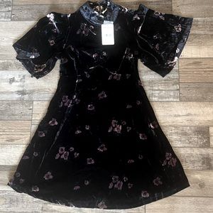 Free People velvet dress, NWT